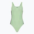 Moteriškas vientisas maudymosi kostiumėlis Nike Logo Tape Fastback vapor green