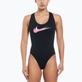 Moteriškas vientisas plaukimo kostiumas Nike Multi Logo Crossback black