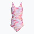Moteriškas vientisas plaukimo kostiumas Nike Hydrastrong Multi Print Fastback warm multi