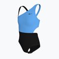 Vaikiškas vientisas plaukimo kostiumas Nike Color Block Asymmetrical Monokini black 3