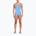 Vientisas moteriškas plaukimo kostiumas Nike Essential V-Neck university blue 2