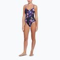 Moteriškas vientisas plaukimo kostiumas Nike Floral Blur V-Neck black 2