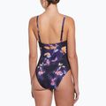 Moteriškas vientisas plaukimo kostiumas Nike Floral Blur V-Neck black 3