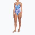 Moteriškas vientisas plaukimo kostiumas Nike Floral Blur V-Neck hydrangeas 2