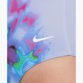 Moteriškas vientisas plaukimo kostiumas Nike Floral Blur V-Neck hydrangeas 4