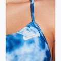 Vientisas moteriškas plaukimo kostiumas Nike Hydrastrong Cutout blue 4