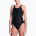 Moteriškas vientisas maudymosi kostiumėlis Nike Logo Tape Fastback black