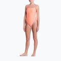 Moteriškas vientisas maudymosi kostiumėlis Nike Ocean Bound Ripple Texture Square Neck pink glow 2