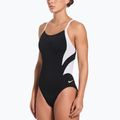 Moteriškas vientisas maudymosi kostiumėlis Nike Hydrastrong Fly black/white