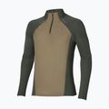 Vyriški bėgimo marškinėliai su ilgomis rankovėmis  Mizuno Active Dryaeroflow Hybrid Long Sleeve Top Forest Night