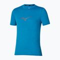 Vyriški bėgimo marškinėliai Mizuno Core Runbird Short Sleeve Tee blue jewel