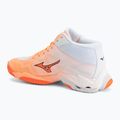 Tinklinio bateliai Mizuno Wave Lightning Elite Mid Flamingo Coral/Lava Orange/White 3