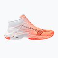 Tinklinio bateliai Mizuno Wave Lightning Elite Mid Flamingo Coral/Lava Orange/White