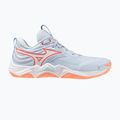 Moteriški tinklinio bateliai Mizuno Wave Momentum Elite blue finch/white/lava orange