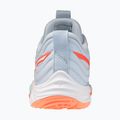 Moteriški tinklinio bateliai Mizuno Wave Momentum Elite blue finch/white/lava orange 3