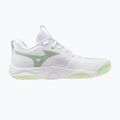 Moteriški tinklinio bateliai Mizuno Wave Momentum Elite white/balsam green/ambrosia 2