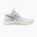 Moteriški tinklinio bateliai Mizuno Wave Momentum Elite Mid white/balsam green/ambrosia