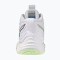 Moteriški tinklinio bateliai Mizuno Wave Momentum Elite Mid white/balsam green/ambrosia 3