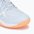 Moteriški tinklinio bateliai Mizuno Wave Momentum Pro blue finch/lava orange/flamingo coral 7