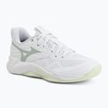 Moteriški tinklinio bateliai Mizuno Wave Momentum Pro white/aqua gray/ambrosia