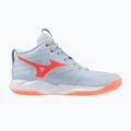 Moteriški tinklinio bateliai Mizuno Wave Momentum Pro Mid blue finch/lava orange/flamingo coral 2