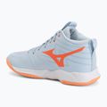 Moteriški tinklinio bateliai Mizuno Wave Momentum Pro Mid blue finch/lava orange/flamingo coral 3