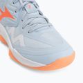 Moteriški tinklinio bateliai Mizuno Wave Momentum Pro Mid blue finch/lava orange/flamingo coral 7