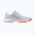 Moteriški tinklinio bateliai Mizuno Wave Lightning Elite blue finch/white/lava orange 2