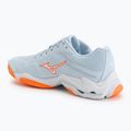 Moteriški tinklinio bateliai Mizuno Wave Lightning Elite blue finch/white/lava orange 3