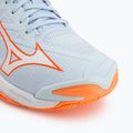 Moteriški tinklinio bateliai Mizuno Wave Lightning Elite blue finch/white/lava orange 7