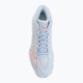 Moteriški tinklinio bateliai Mizuno Wave Lightning Elite Mid blue finch/whitelava orange 5