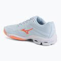 Moteriški tinklinio bateliai Mizuno Wave Lightning Pro blue finch/lava orange/flamingo coral 3