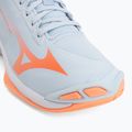Moteriški tinklinio bateliai Mizuno Wave Lightning Pro blue finch/lava orange/flamingo coral 7