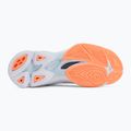 Moteriški tinklinio bateliai Mizuno Wave Lightning Pro Mid blue finch/lava orange/flamingo coral 4