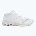 Moteriški tinklinio bateliai Mizuno Wave Lightning Pro Mid white/aqua gray/ambrosia 2