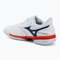 Vyriški teniso batai Mizuno Wave Exceed Court AC white/insignia blue/orange 3