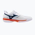 Vyriški teniso batai Mizuno Wave Exceed Court AC white/insignia blue/orange 2