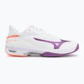 Moteriški teniso bateliai Mizuno Wave Exceed Court AC white/dahlia/lava orange 2
