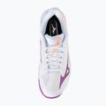 Moteriški teniso bateliai Mizuno Wave Exceed Court AC white/dahlia/lava orange 5