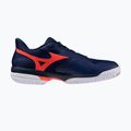 Vyriški teniso batai Mizuno Wave Exceed Court CC beacon blue/lava orange/white 2