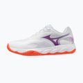 Moteriški teniso bateliai Mizuno Wave Enforce Court 2 CC white/dahlia/sunstone