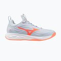 Moteriški tinklinio bateliai Mizuno Wave Luminous Elite blue finch/lava orange/flamingo coral