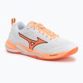 Rankinio bateliai Mizuno Wave Stealth Elite white/lava orange