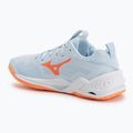Moteriški rankinio bateliai Mizuno Wave Stealth Neo 2.1 blue finch/lava orange/white 3