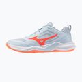 Moteriški rankinio bateliai Mizuno Wave Stealth Pro blue finch/lava orange 8