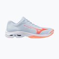Moteriški tinklinio bateliai Mizuno Wave Lightning Pro blue finch/lava orange/flamingo coral