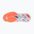 Moteriški tinklinio bateliai Mizuno Wave Lightning Pro blue finch/lava orange/flamingo coral 4
