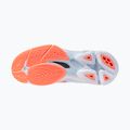 Moteriški tinklinio bateliai Mizuno Wave Lightning Pro Mid blue finch/lava orange/flamingo coral 4