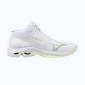 Moteriški tinklinio bateliai Mizuno Wave Lightning Pro Mid white/aqua gray/ambrosia