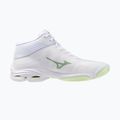 Moteriški tinklinio bateliai Mizuno Wave Lightning Pro Mid white/aqua gray/ambrosia 2